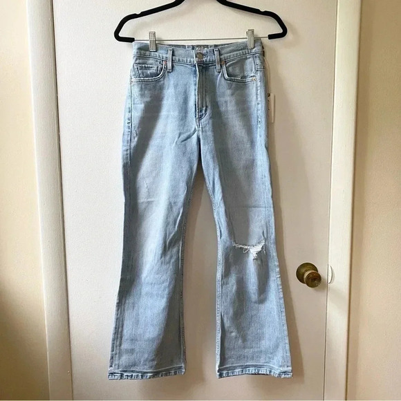 NWT Citizens Of Humanity Tailyn Mid Rise Flare Jeans Denim In Played Out Blue - Picture 6 of 12